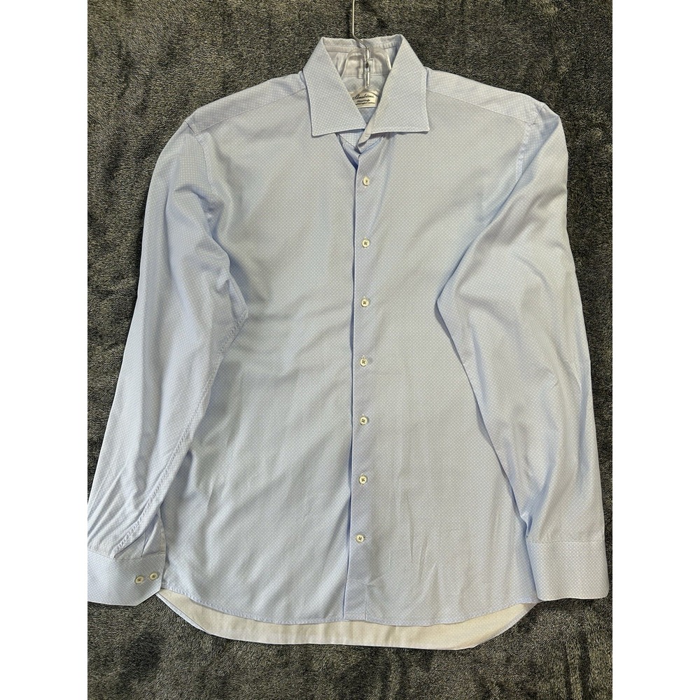Stenstroms Mens Size 16.5 Fitted Body Long Sleeve Button Up Shirt (T5)
